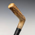 Antique British Gentleman's Antler L-Handle Walking Stick 86cm